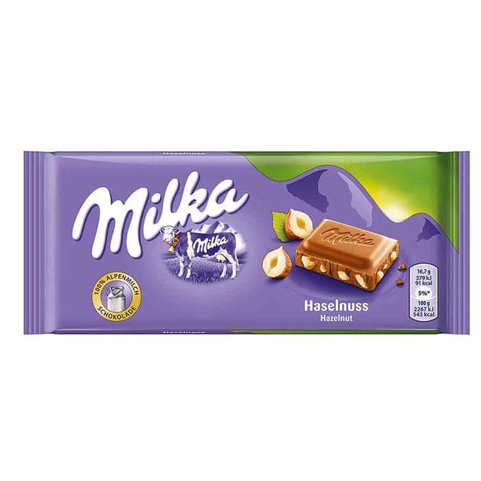MILKA ΣΟΚΟΛΑΤΑ HAZELNUT 90gr - 24