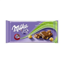 MILKA ΣΟΚΟΛΑΤΑ WHOLE HUZELNUT 95gr - 17