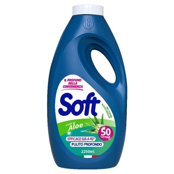 SOFT ΥΓΡΟ ΠΛΥΝΤΗΡΙΟΥ 2,25lt, 50μεζ. ALOE VERA SOFT ΥΓΡΟ ΠΛΥΝΤΗΡΙΟΥ 2,25lt, 50μεζ. ALOE VERA