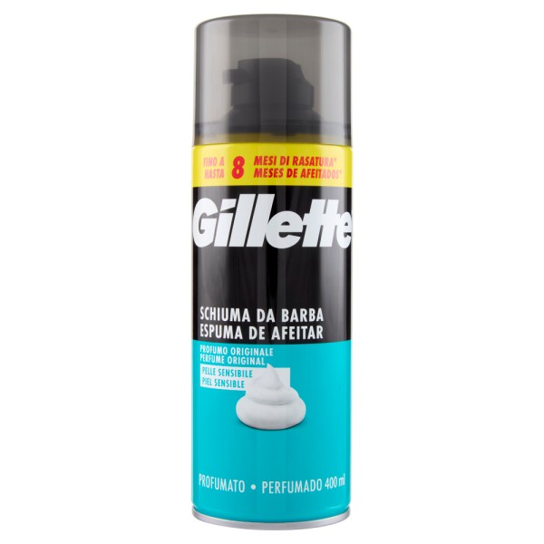 GILLETTE ΑΦΡΟΣ 400ML SENSITIVE ΜΠΛΕ GILLETTE ΑΦΡΟΣ 400ML SENSITIVE ΜΠΛΕ