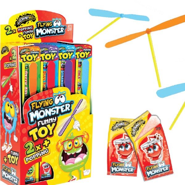 JOHNY BEE FLYING MONSTER 2POPPING+ΠΑΙΧΝΙΔΙ DISPLAY 28ΤΕΜ