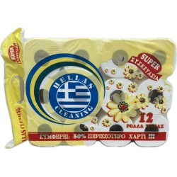 ORBITA HELLAS CLEANING ΧΑΡΤΙ ΥΓΕΙΑΣ 150GR 2ΦΥΛΛΟ (12ΡΟΛΑ)