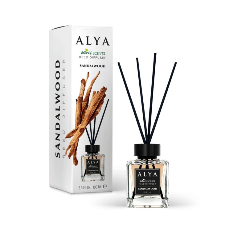 ALYA NATURE'S SCENTS ΑΡΩΜΑΤΙΚΟ ΧΩΡΟΥ ΜΕ ΣΤΙΚ 100ML SANDALWOOD ALYA NATURE'S SCENTS ΑΡΩΜΑΤΙΚΟ ΧΩΡΟΥ ΜΕ ΣΤΙΚ 100ML SANDALWOOD