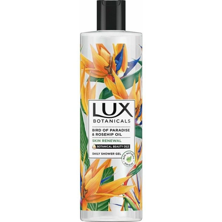 LUX ΑΦΡΟΛΟΥΤΡΟ 500ml BOTANICALS SKIN RENEWAL BIRD OF PARADISE&ROSEHIP OIL
