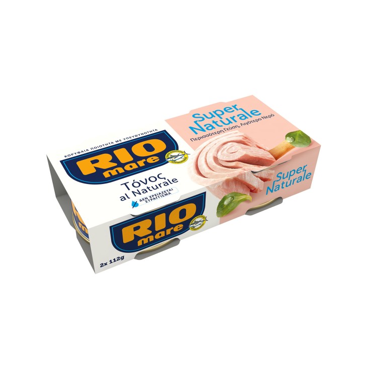 RIO MARE ΤΟΝΟΣ 160grX2 ΦΥΣΙΚΟΣ ΧΩΡΙΣ ΣΤΡΑΓΓΙΣΜΑ