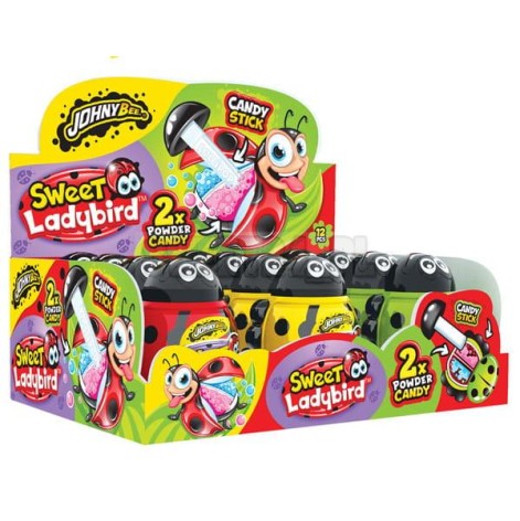 JOHNY BEE SWEET LADYBIRD 2 ΖΑΧΑΡΩΤΑ+ΠΑΙΧΝΙΔΙ DISPLAY 12ΤΕΜ