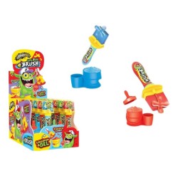 JOHNY BEE SPLASH BRUSH LOLLIPOP+GEL+POWDER DISPLAY 12ΤΕΜ