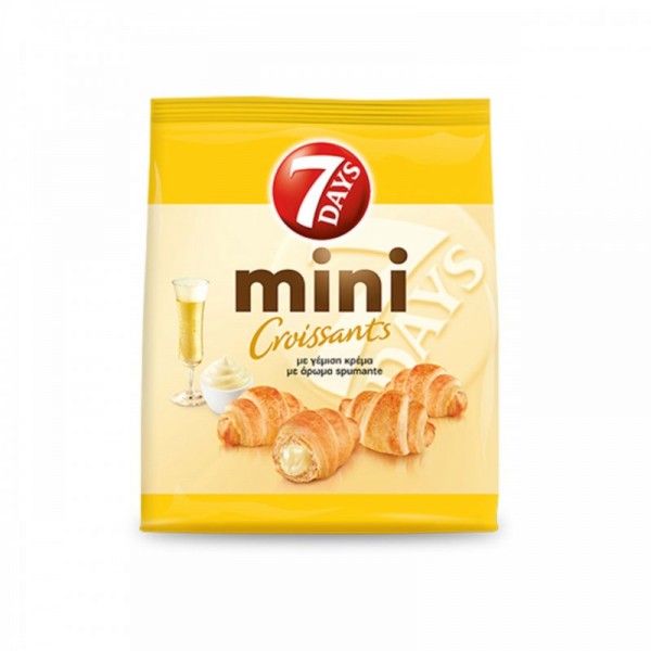 7DAYS MINI ΚΡΟΥΑΣΑΝΑΚΙΑ 185GR ΚΡΕΜΑ SPUMANTE