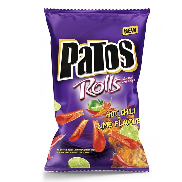 PATOS ROLLS ΣΝΑΚ ΚΑΛΑΜΠΟΚΙΟΥ ΓΕΥΣΗ HOT CHILLY&LIME 90GR
