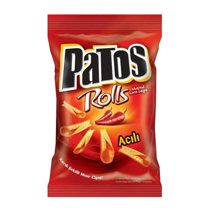 PATOS ROLLS ΣΝΑΚ ΚΑΛΑΜΠΟΚΙΟΥ ΓΕΥΣΗ HOT PEPPER 100GR