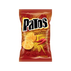 PATOS NACHOS ΣΤΡΟΓΓΥΛΑ ΣΝΑΚ ΚΑΛΑΜΠΟΚΙΟΥ ΓΕΥΣΗ HOT SPICY 100GR