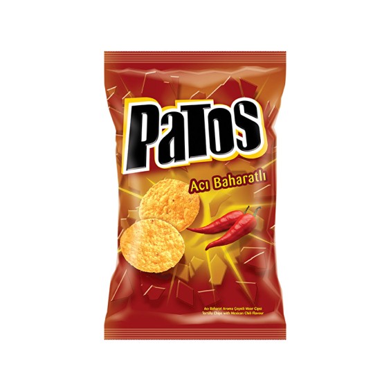 PATOS NACHOS ΣΤΡΟΓΓΥΛΑ ΣΝΑΚ ΚΑΛΑΜΠΟΚΙΟΥ ΓΕΥΣΗ HOT SPICY 100GR