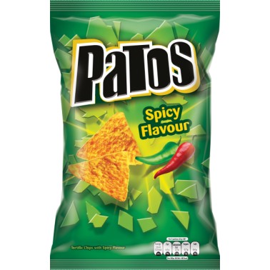 PATOS NACHOS ΚΛΑΣΙΚΑ ΣΝΑΚ ΚΑΛΑΜΠΟΚΙΟΥ ΓΕΥΣΗ TACO SPICY 100GR