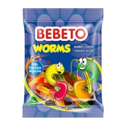 BEBETO ΖΑΧΑΡΩΤΑ 80GR WORMS