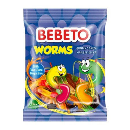 BEBETO ΖΑΧΑΡΩΤΑ 80GR WORMS