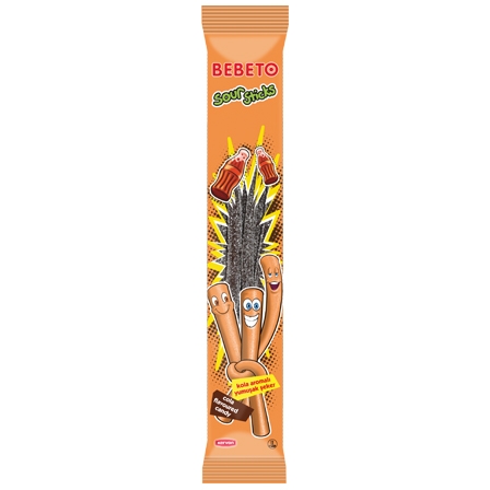 BEBETO ΖΑΧΑΡΩΤΑ 30GR SOUR STICKS COLA