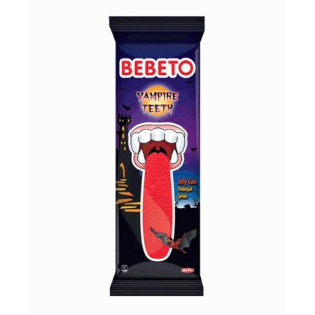BEBETO ΖΑΧΑΡΩΤΑ 30GR VAMPIRE TEETH ΓΛΩΣΣΑ