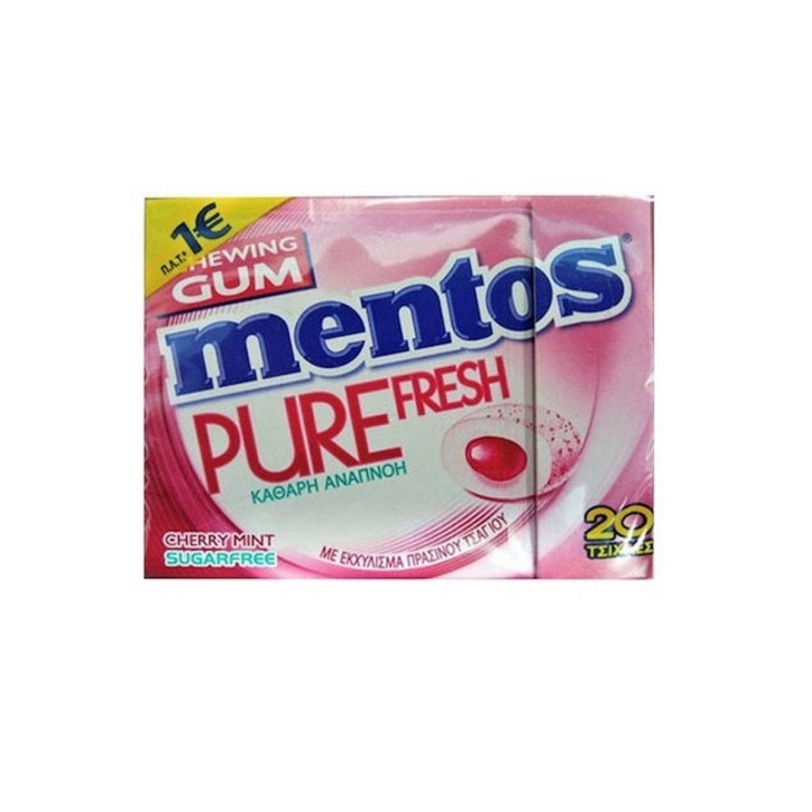 MENTOS ΤΖΙΧΛΕΣ PURE FRESH CHERRY MINT 30GR
