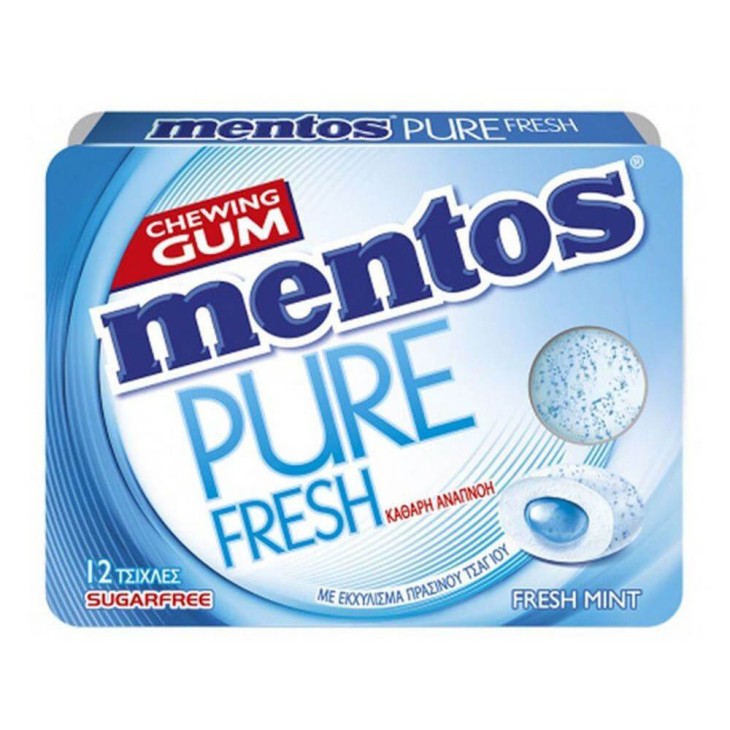 MENTOS ΤΖΙΧΛΕΣ PURE FRESH 18GR MINT ΚΑΡΤΕΛΑ