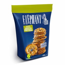 ELEPHANT BAKES SQUEEZED PRETZELS MIXED SEEDS 80GR