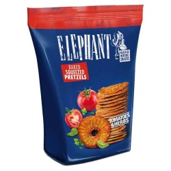 ELEPHANT BAKES SQUEEZED PRETZELS TOMATO&HERBS 70GR