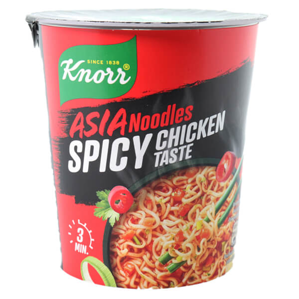 KNORR SNACK POT (ΓΡΗΓΟΡΟ ΓΕΥΜΑ) 64GR SPICY CHICKEN PASTA