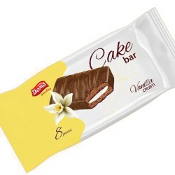 DOMA CAKE BAR 8X32GR ΜΠΑΡΑ ΚΕΙΚ ΣΟΚΟΛΑΤΑΣ,ΓΕΜΙΣΗ ΒΑΝΙΛΙΑ ΜΕ ΕΠΙΚΑΛΥΨΗ ΣΟΚΟΛ