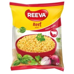 REEVA INSTANT NOODLES 60GR BEEF FLAVOUR