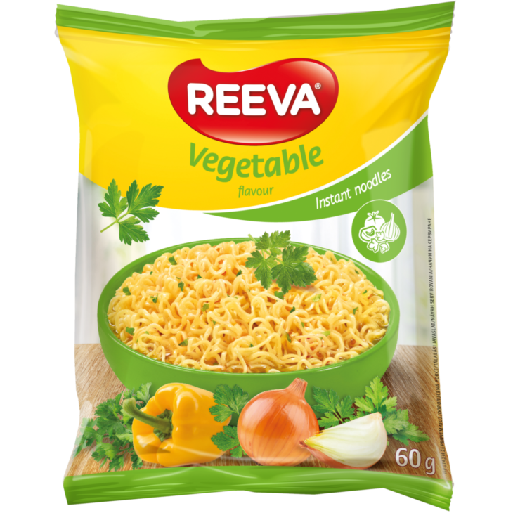 REEVA INSTANT NOODLES 60GR VEGETABLE FLAVOUR