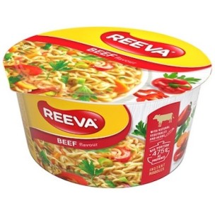 REEVA INSTANT NOODLES 75GR BEEF FLAVOUR (ΣΕ ΜΠΩΛ ΣΕΡΒΙΡΙΣΜΑΤΟΣ)