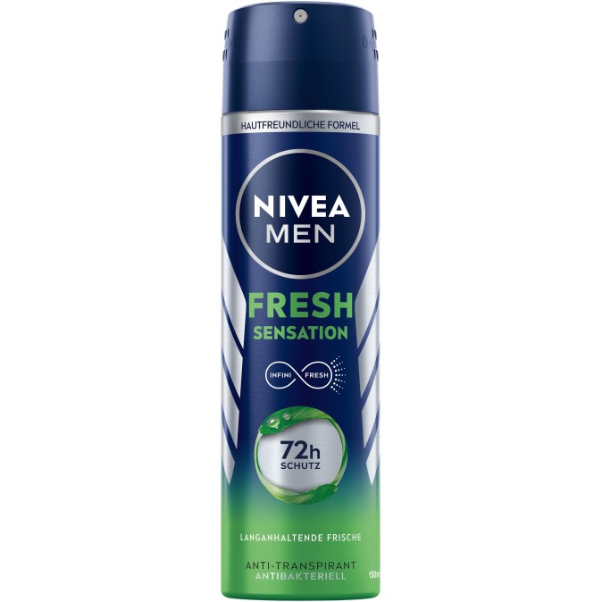NIVEA BODY SPRAY MEN 150ml FRESH SENSATION 72H