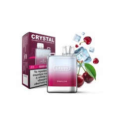 CRYSTAL ΗΛΕΚΤΡΟΝΙΚΟ ΤΣΙΓΑΡΟ 2ML (600 PUFFS) Nicotine 20mg/ml CHERRY ICE