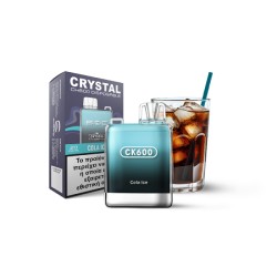 CRYSTAL ΗΛΕΚΤΡΟΝΙΚΟ ΤΣΙΓΑΡΟ 2ML (600 PUFFS) Nicotine 20mg/ml COLA ICE CRYSTAL ΗΛΕΚΤΡΟΝΙΚΟ ΤΣΙΓΑΡΟ 2ML (600 PUFFS) Nicotine 20mg/ml COLA ICE