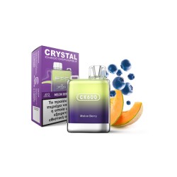 CRYSTAL ΗΛΕΚΤΡΟΝΙΚΟ ΤΣΙΓΑΡΟ 2ML (600 PUFFS) Nicotine 20mg/ml MELON BERRY