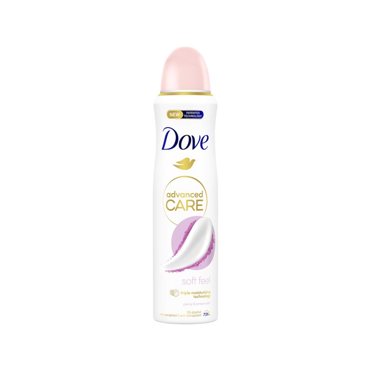 DOVE BODY SPRAY 150ml ADVANCE SOFT FEEL