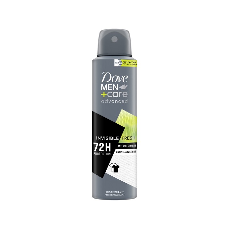 DOVE BODY SPRAY 150ml MEN CARE ADVANCED INVISIBLE FRESH DOVE BODY SPRAY 150ml MEN CARE ADVANCED INVISIBLE FRESH