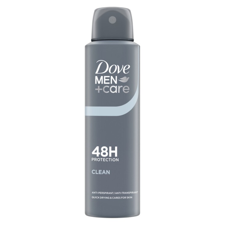 DOVE BODY SPRAY 150ml MEN CARE ADVANCED 48H CLEAN DOVE BODY SPRAY 150ml MEN CARE ADVANCED 48H CLEAN