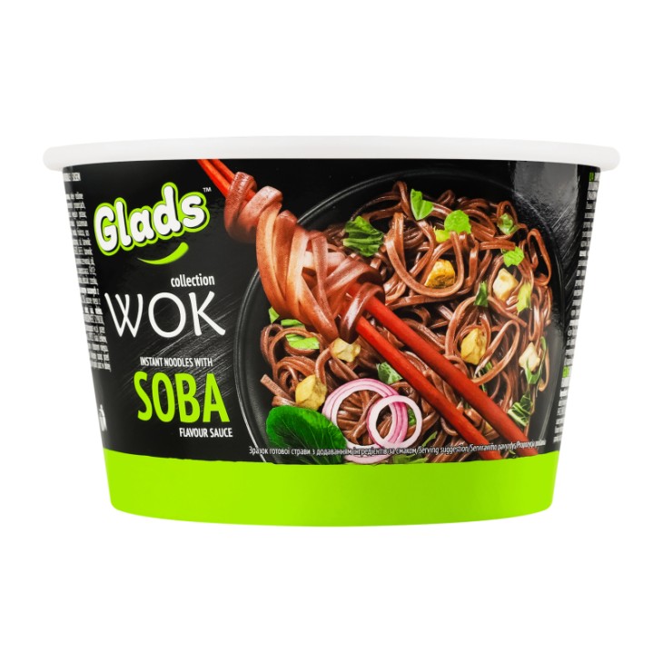 GLADS INSTANT NOODLES PREMIUM 95GR WOK SOBA (ΣΕ ΜΠΩΛ ΣΕΡΒΙΡΙΣΜΑΤΟΣ)