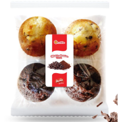 DOMA ΜΑΦΙΝ 260GR 4 ΤΕΜ (2 ΣΟΚΟΛΑΤΑ,2 ΒΑΝΙΛΙΑ)