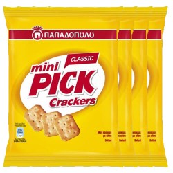 ΠΑΠΑΔΟΠΟΥΛΟΥ PICK CRACKERS MINI ΚΛΑΣΙΚΑ 4Χ70GR
