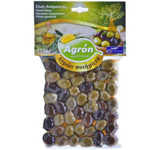 ΕΛΙΕΣ VACUUM 250GR ΑΝΑΜΕΙΚΤΕΣ ΑΓΡΩΝ ΠΟΙΗΜΑΤΑ