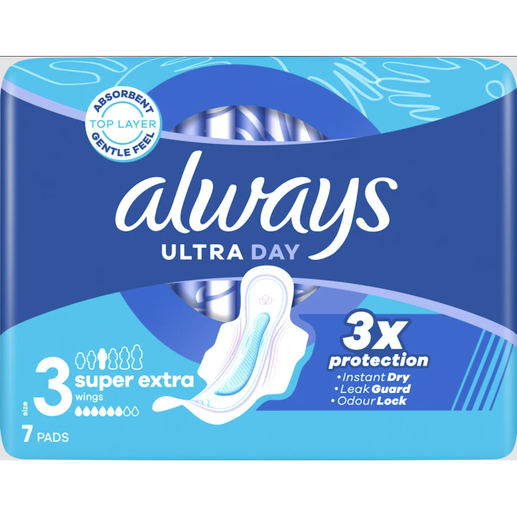 ALWAYS ΣΕΡΒΙΕΤΑ ULTRA DAY SUPER EXTRA 7pcs