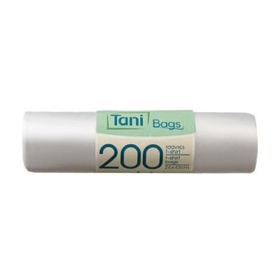 TANI T-SHIRT ΣΑΚΟΥΛΕΣ ΦΑΝΕΛΑΚΙ ΣΕ ΡΟΛΟ 200ΤΜΧ (43x26x17cm)