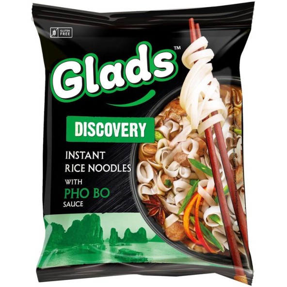 GLADS INSTANT RICE NOODLES 65GR PHO BO SAUCE