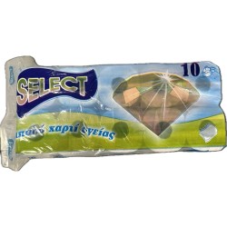 SELECT ΧΑΡΤΙ ΥΓΕΙΑΣ 3ΦΥΛΛΟ 10 ΡΟΛΑ x 125GR SELECT ΧΑΡΤΙ ΥΓΕΙΑΣ 3ΦΥΛΛΟ 10 ΡΟΛΑ x 125GR
