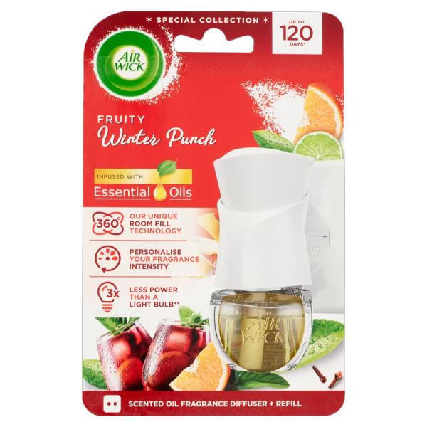 AIR WICK ΣΥΣΚΕΥΗ ΜΙΚΡΗ + 19ml FRUITY WINTER PUNCH