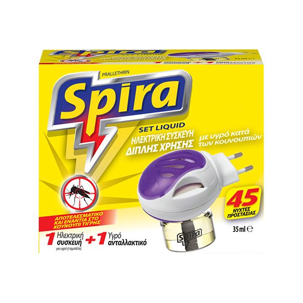 SPIRA ΗΛΕΚΤΡΙΚΗ ΣΥΣΚΕΥΗ ΓΙΑ ΤΑ ΚΟΥΝΟΥΠΙΑ + ΥΓΡΟ 45 NYXTEΣ