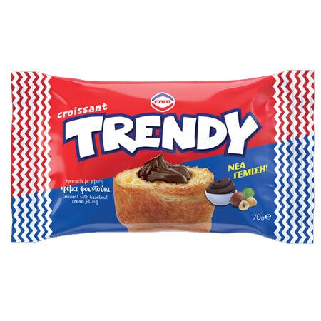 TRENDY (ΕΒΓΑ) ΚΡΟΥΑΣΑΝ 70GR ΓΕΜΙΣΗ ΚΡΕΜΑ ΦΟΥΝΤΟΥΚΙΟΥ