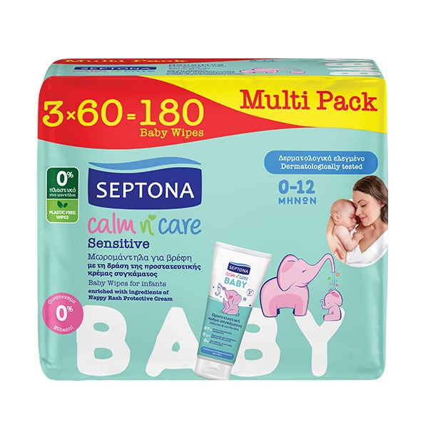 SEPTONA ΜΩΡΟΜΑΝΤΗΛΑ CALM&CARE SENSITIVE 3Χ60TEM