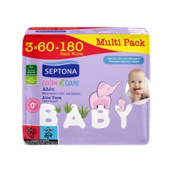 SEPTONA ΜΩΡΟΜΑΝΤΗΛΑ CALM&CARE BABY ΜΕ ΑΛΟΗ 3Χ60TEM